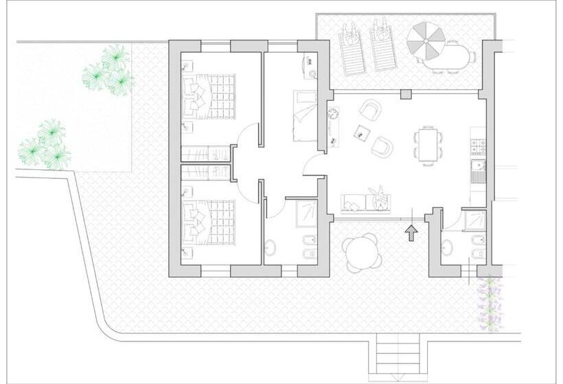 דירת שלושה חדרים, A Baracca Du Pei