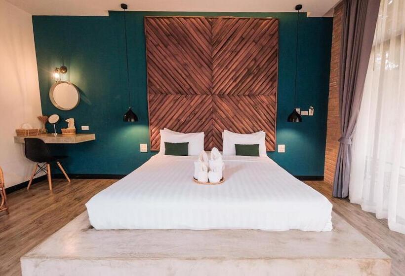 キングサイズベッドのスタンダードルーム, Casa Foresta Nan