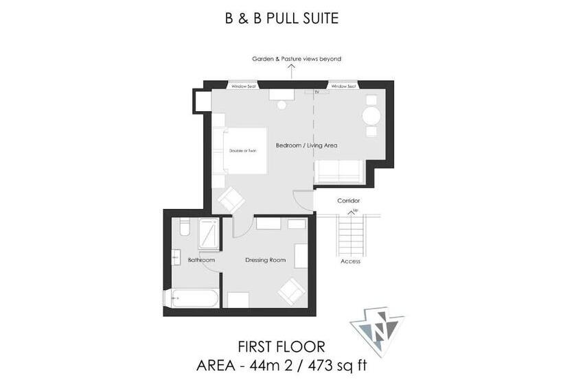 小型套房, Cliff Farmhouse B&b Suites