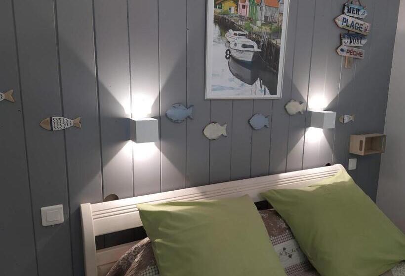 标准间带露台, Au Jardin Près De L Ocean