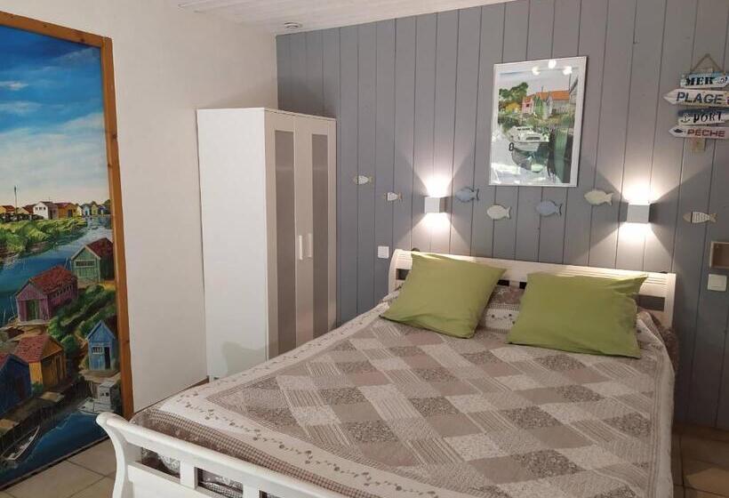 标准间带露台, Au Jardin Près De L Ocean