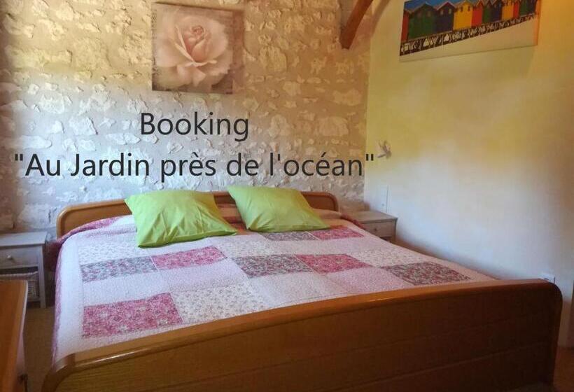 带1个卧室带花园景观的公寓, Au Jardin Près De L Ocean