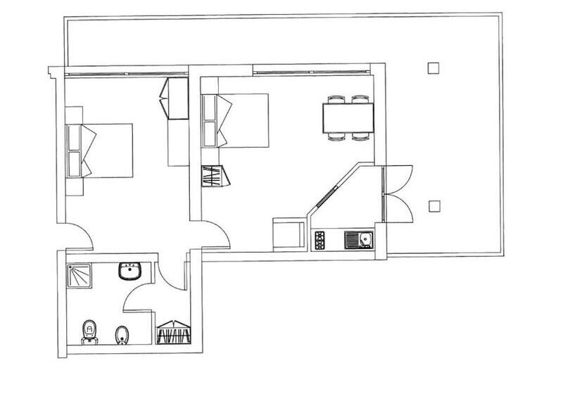 침실 1개 아파트, Torbole Apart