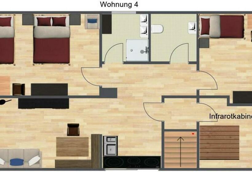 ２ベッドルームのコンフォートアパートメント, Stockreiter Vulgo Grillschmied