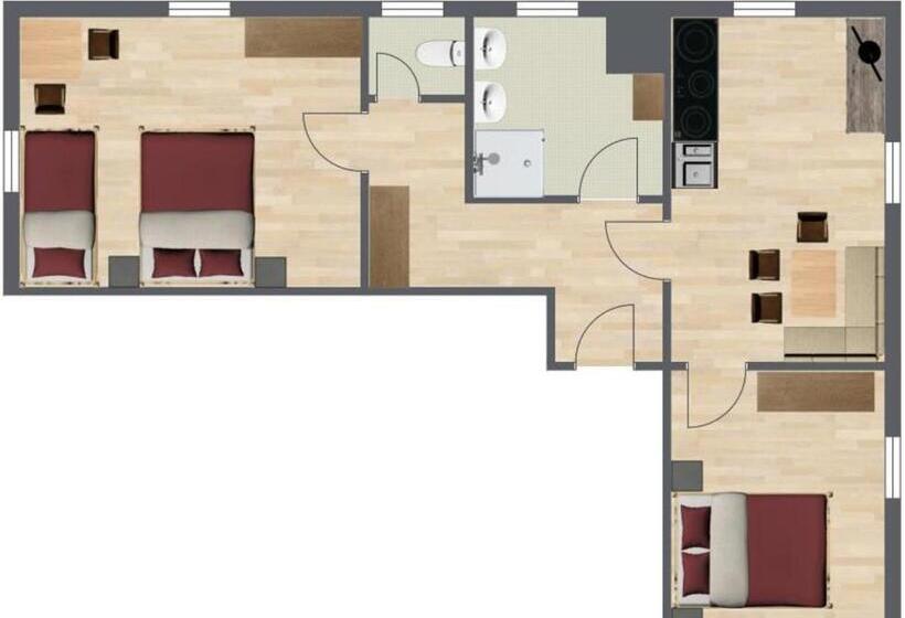 ２ベッドルームアパートメント, Stockreiter Vulgo Grillschmied