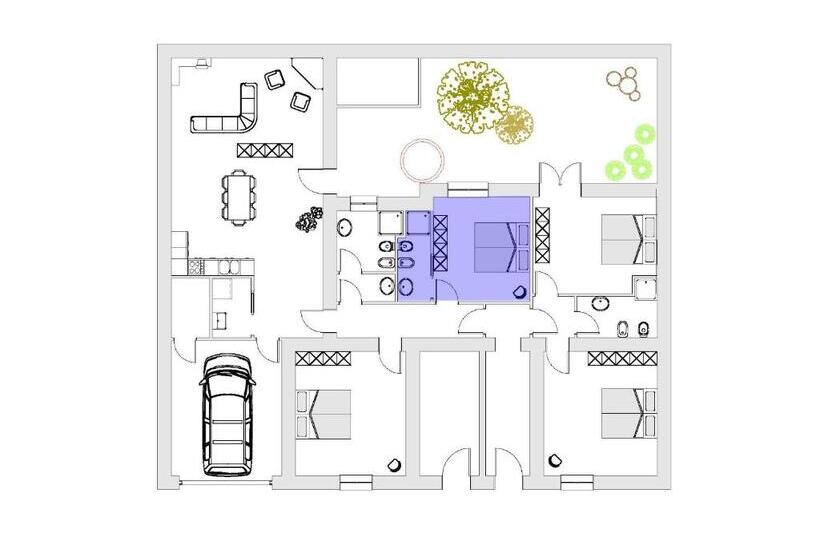 غرفة قياسية, B&b L Albero Dei Limoni