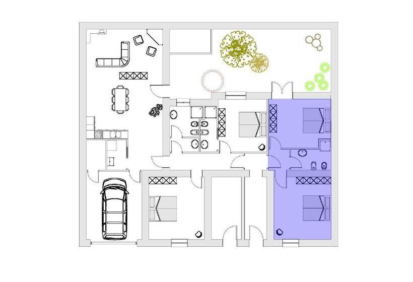 غرفة عائلية, B&b L Albero Dei Limoni