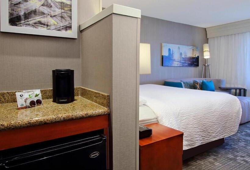 חדר סטנדרט עם מיטת קינג, Courtyard Atlanta Airport West