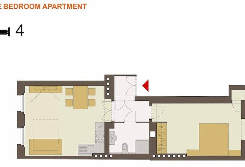 Apartamento 1 Dormitório, Downtown Suites Kodanská