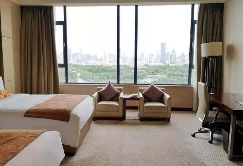 Deluxe-huone Järvinäkymä, Renaissance Tianjin Lakeview