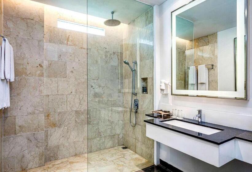 带泳池观景的豪华房, Novotel Palembang