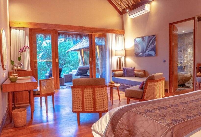 جناح مزود بحمام سباحة, Fivelements Retreat Bali