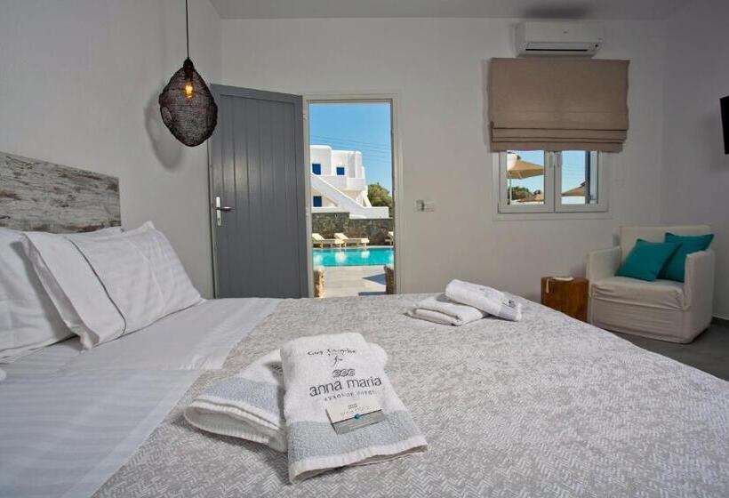اتاق لوکس با چشم‌انداز استخر, Annamaria Mykonos