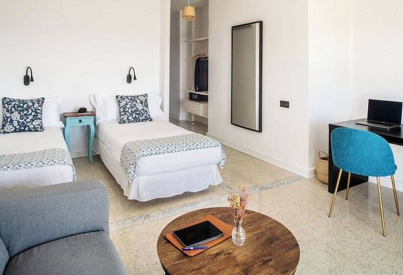 带1个卧室的带海景的公寓, Apartamentos Islamar Arrecife