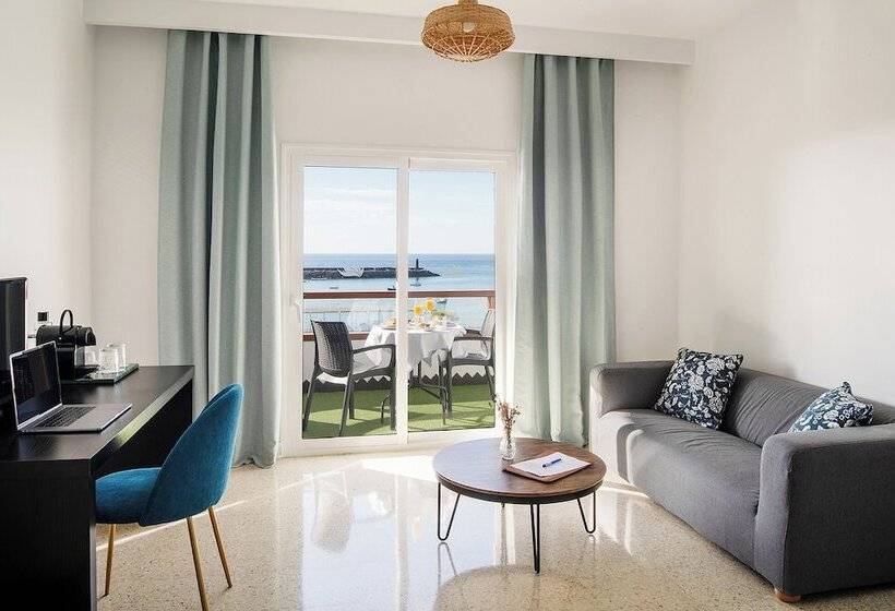 带1个卧室的带海景的公寓, Apartamentos Islamar Arrecife