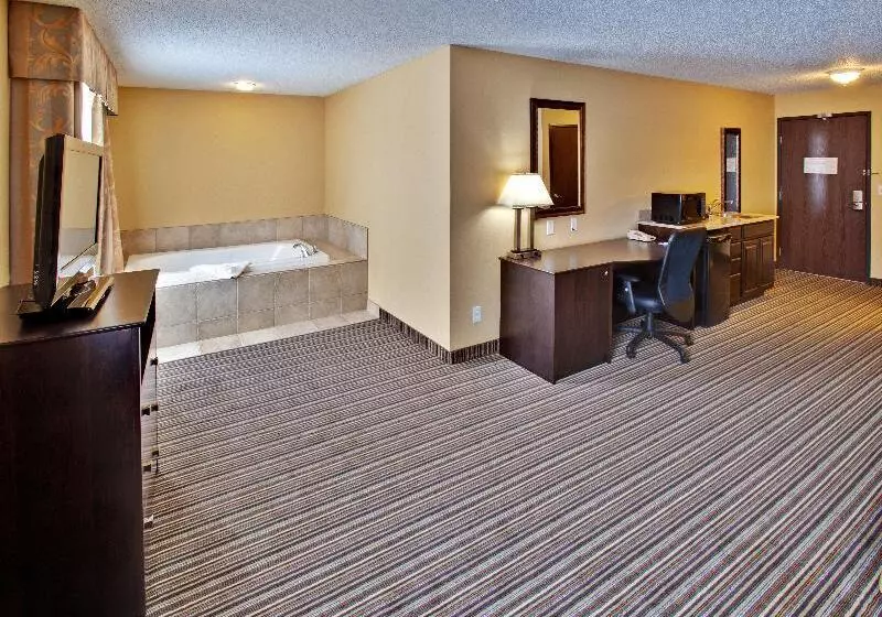キングサイズベッドのスタンダードルーム, Holiday Inn Express Hotel & Suites Council Bluffs   Convention Center Area, An Ihg