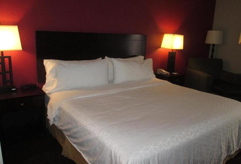 キングサイズベッドのデラックスルーム, Holiday Inn Express Cloverdale   Greencastle, An Ihg