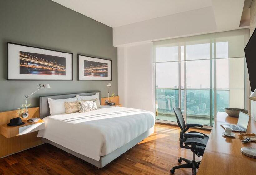 스탠다드 스튜디오 킹침대, The Paragon Hotel Mexico Santa Fe By Accor