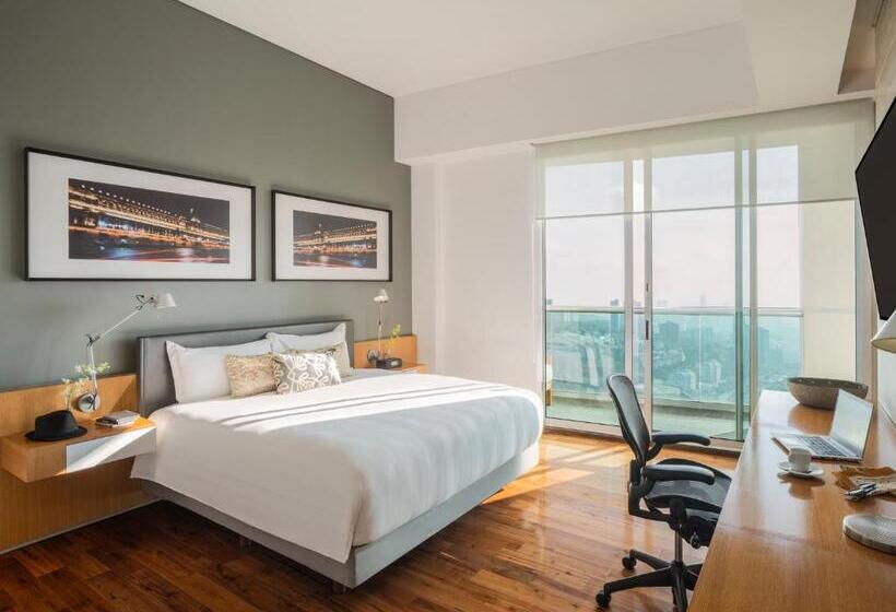 스탠다드 스튜디오 킹침대, The Paragon Hotel Mexico Santa Fe By Accor