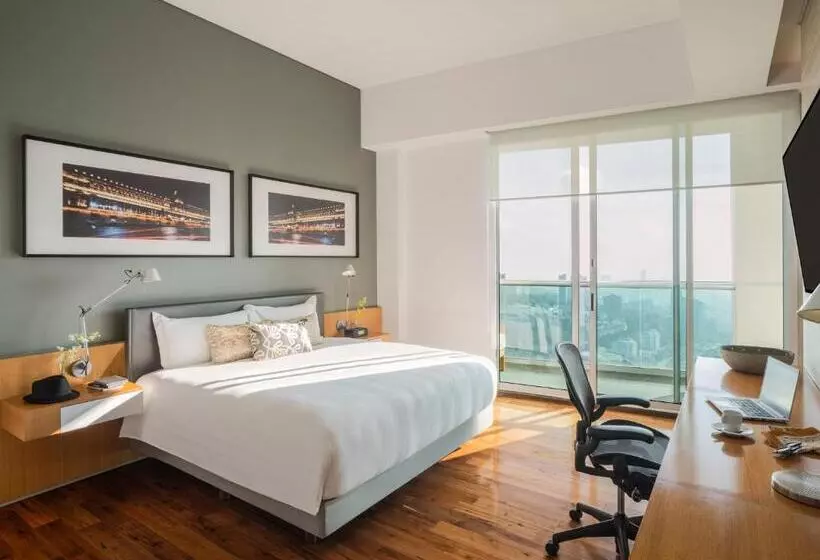 キングサイドベッドのスタンダードワンルーム, The Paragon Hotel Mexico Santa Fe By Accor