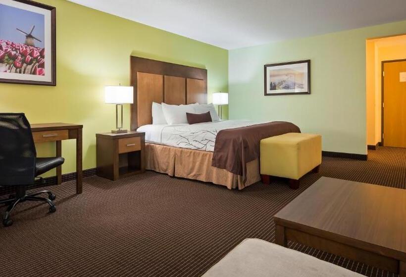 מיטת קינג בסוויטה, White Pine Inn & Suites