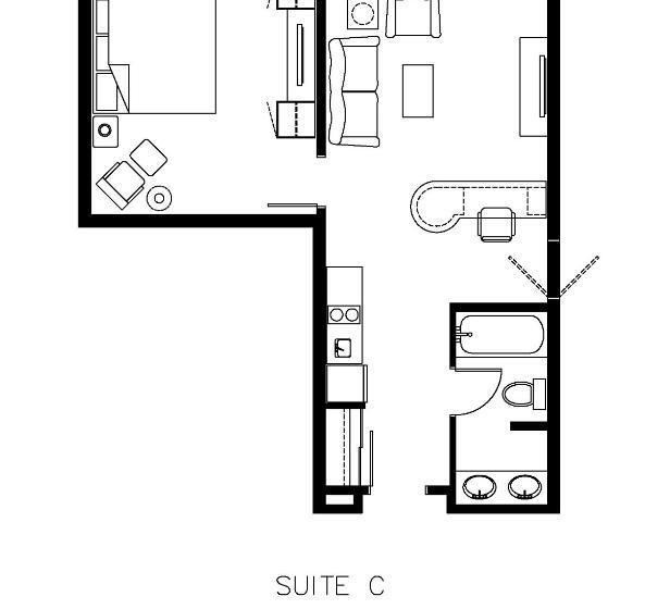 جناح سرير كينج, Camrose Resort Casino