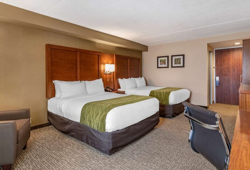 带2个双人床的标准工作室, Comfort Inn Airport