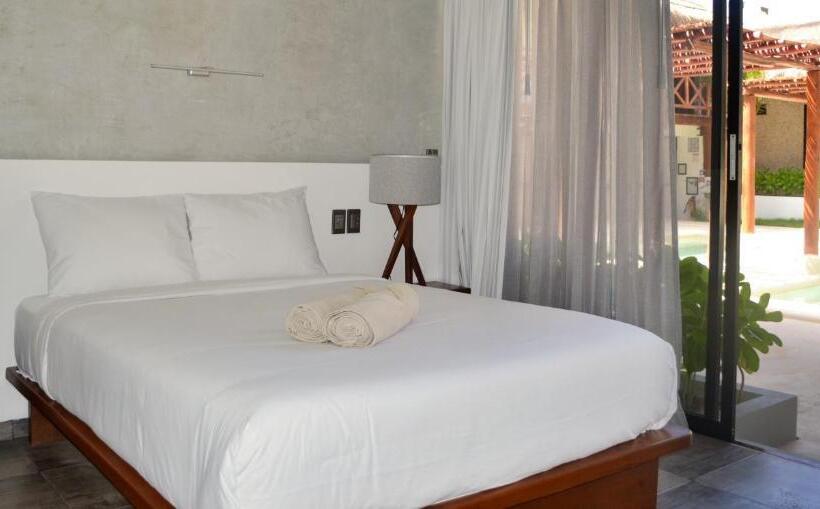 디럭스 룸 측면 바다 전망, Kinta Kan Beach Hotel Boutique Playa Del Carmen