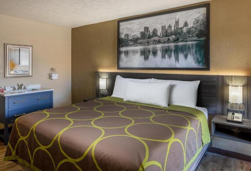 장애인을 위한 킹사이즈 침대 스탠다드 룸, Super 8 By Wyndham Mcdonough Ga