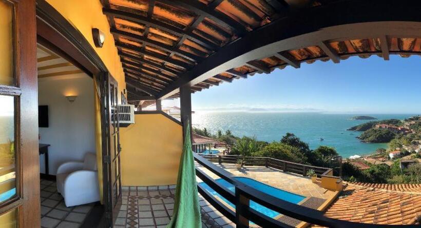 Quarto Triplo Deluxe Vista Mar, Pousada Gente Bonita Mirante