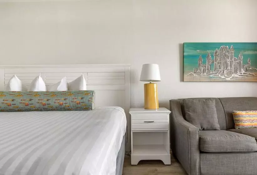 身障者適用ダブルベッド付きスタンダードルーム, Sandcastle Oceanfront Resort South Beach