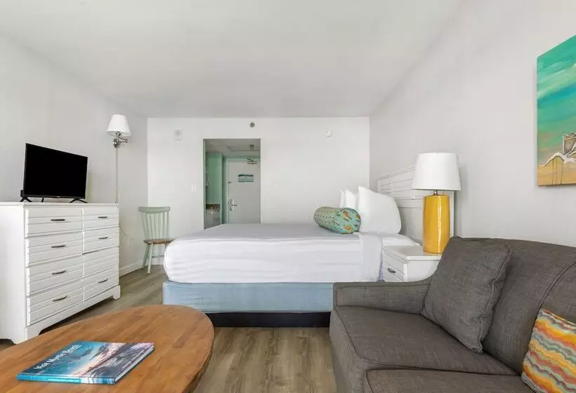 身障者適用ダブルベッド付きスタンダードルーム, Sandcastle Oceanfront Resort South Beach