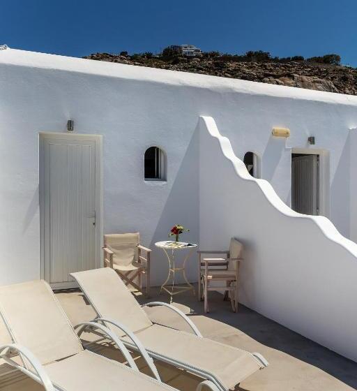 غرفة ديلوكس مطلّة علي البحر مزوَّدة بشُرفة, Alexandra Mykonos Port