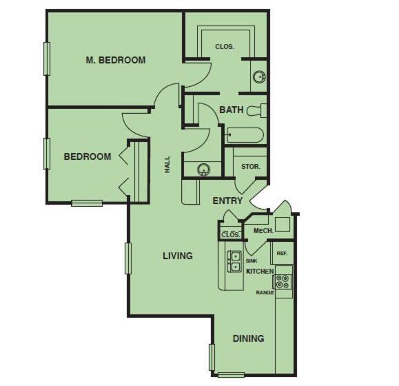 침실 2개 스위트, Charwood Suites
