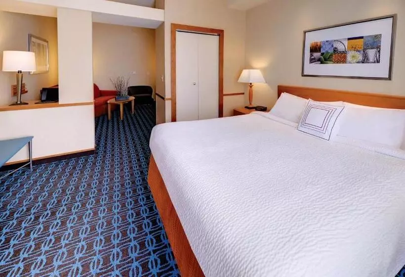 キングサイズベッドのスタンダードルーム, Fairfield Inn & Suites By Marriott Wausau