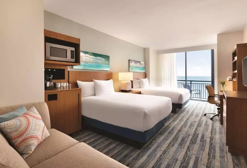 ２ダブルベッドのスタンダードルーム, Hyatt House Virginia Beach/oceanfront