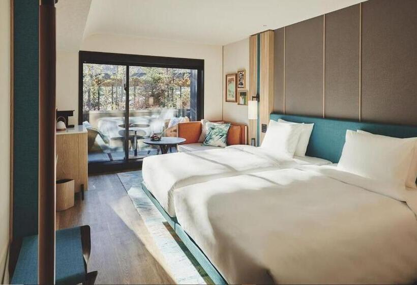 اتاق استاندارد با چشمانداز باغ, Indigo Karuizawa