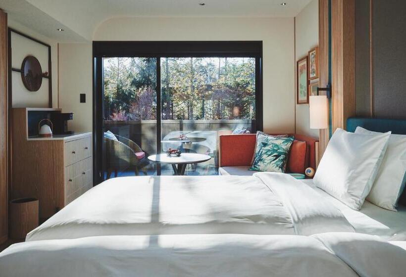 اتاق استاندارد با چشمانداز باغ, Indigo Karuizawa