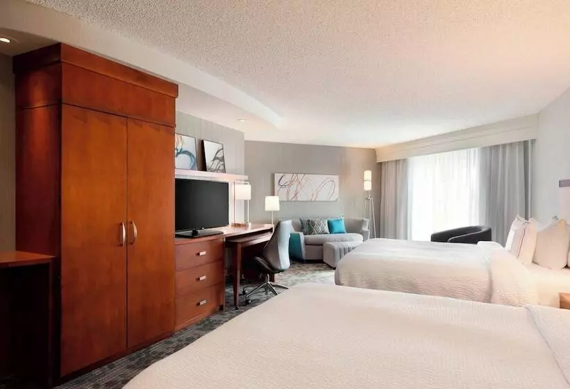 ２ダブルベッドのスタンダードルーム, Courtyard By Marriott Fort Smith Downtown