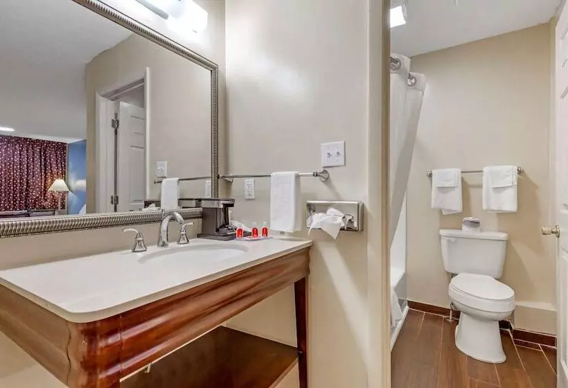２ダブルベッドのスタンダードルーム, Econo Lodge Woodstock  Shenandoah Valley I 81