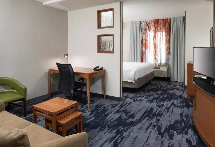 キングサイズベッドのスイートルーム, Fairfield Inn & Suites Kansas City Overland Park