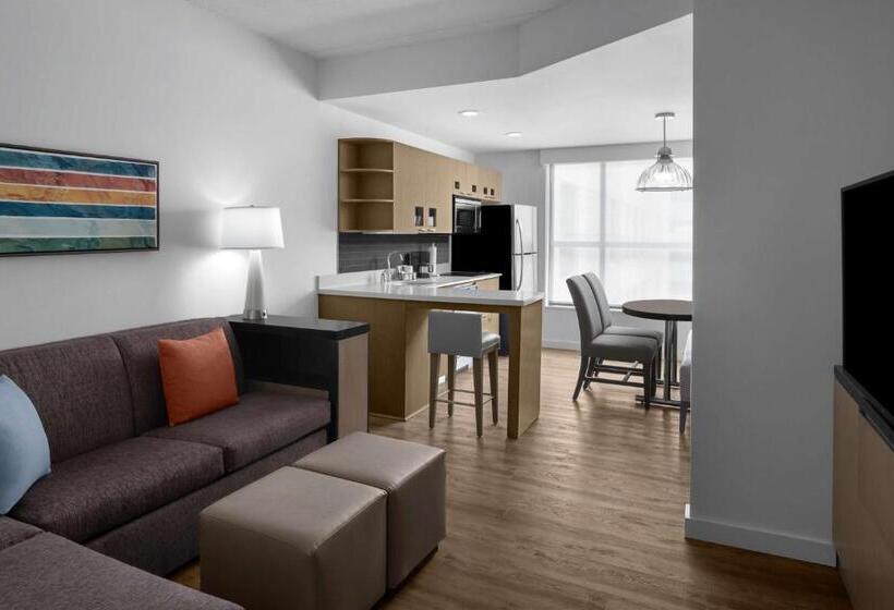 带大床的套房, Hyatt House Raleigh North Hills