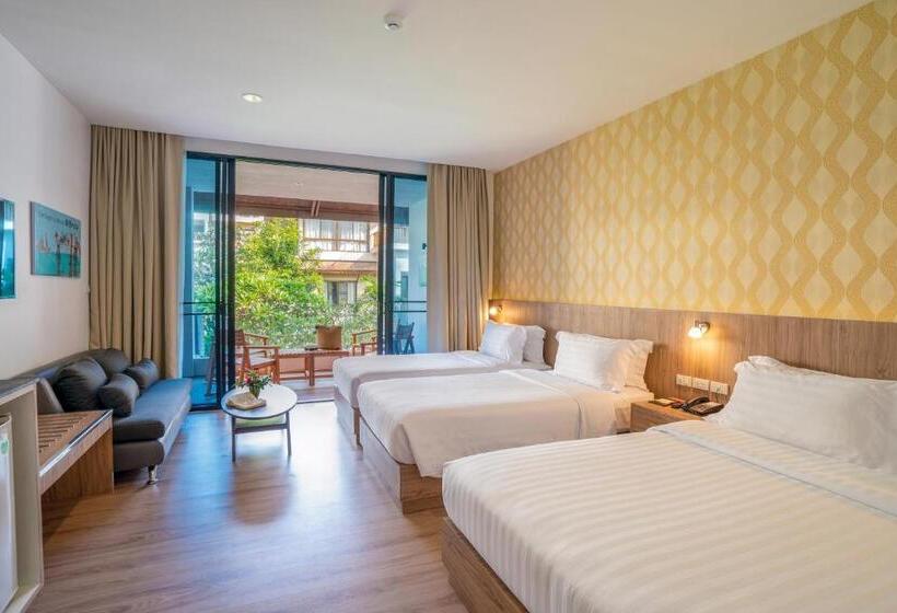 패밀리 룸 가든 전망, The Briza Beach Resort, Samui Sha Plus