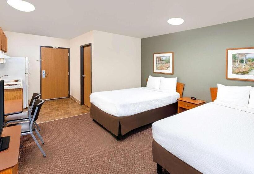 带2个双人床的标准工作室, Woodspring Suites Sioux Falls