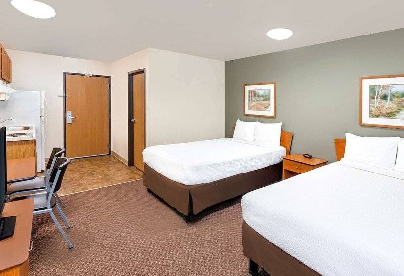 带2个双人床的标准工作室, Woodspring Suites Sioux Falls