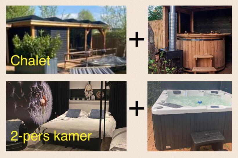 Шале 1 Спальня, Casa Aan De Plas, B&b Met Sauna En Hottub Of Jacuzzi