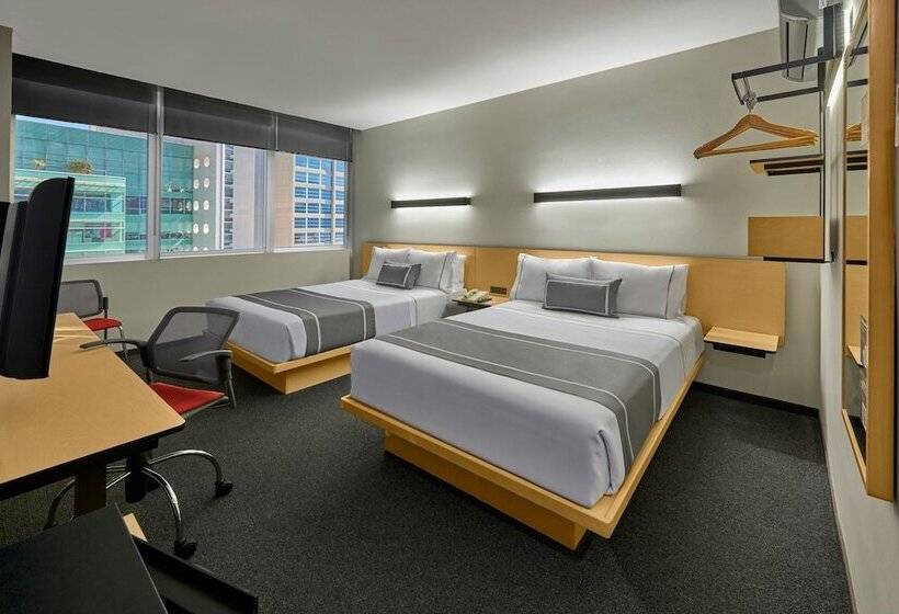 Номер Стандарт 2 Двуспальные Кровати, City Express Plus by Marriott Ciudad de México Santa Fe