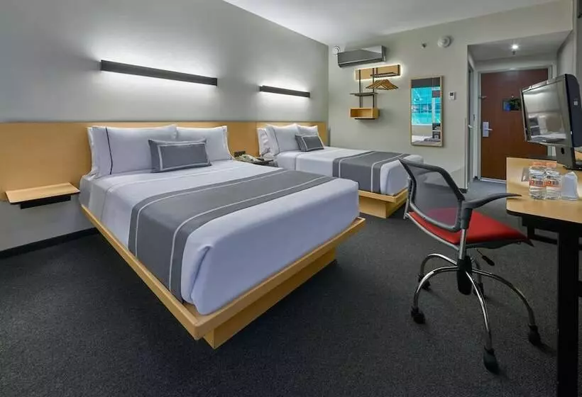 ２ダブルベッドのスタンダードルーム, City Express Plus by Marriott Ciudad de México Santa Fe