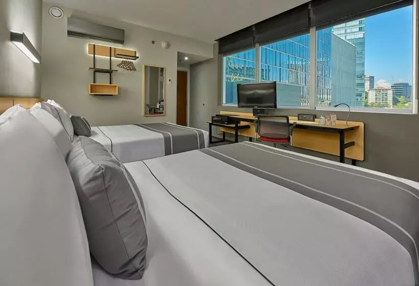 ２ダブルベッドのスタンダードルーム, City Express Plus by Marriott Ciudad de México Santa Fe
