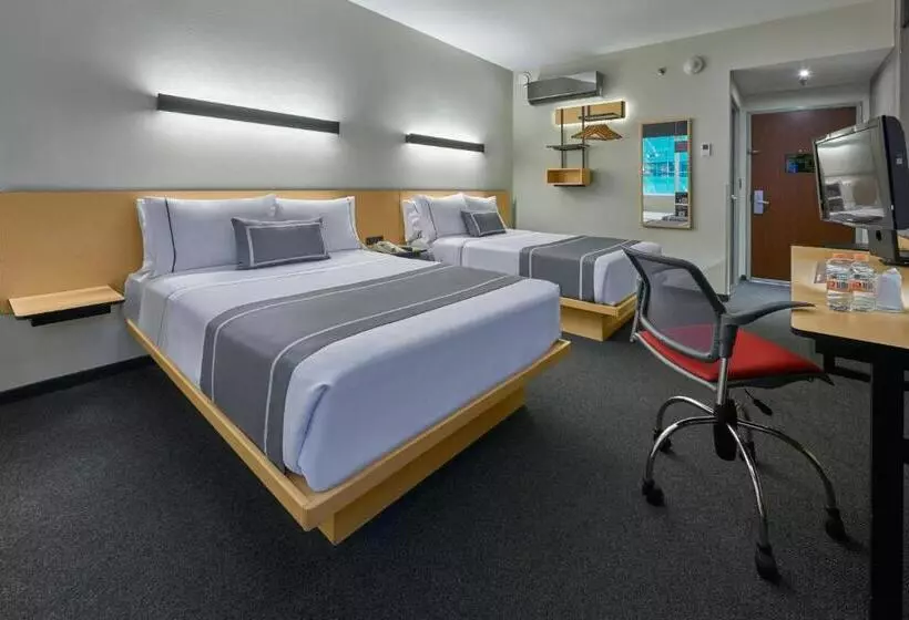 ２ダブルベッドのスタンダードルーム, City Express Plus by Marriott Ciudad de México Santa Fe